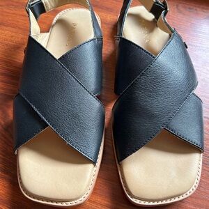 Portland Leather Patina Criss Cross Sandal